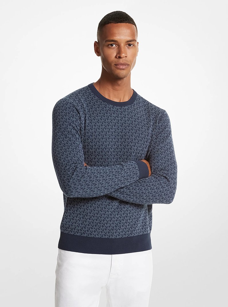 Logo Cotton Jacquard Sweater | Michael Kors [US]