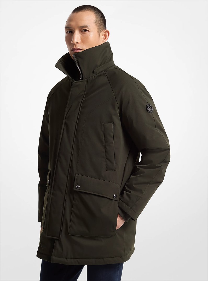 Melrose 2-in-1 Woven Parka in DARK OLIVE | Michael Kors