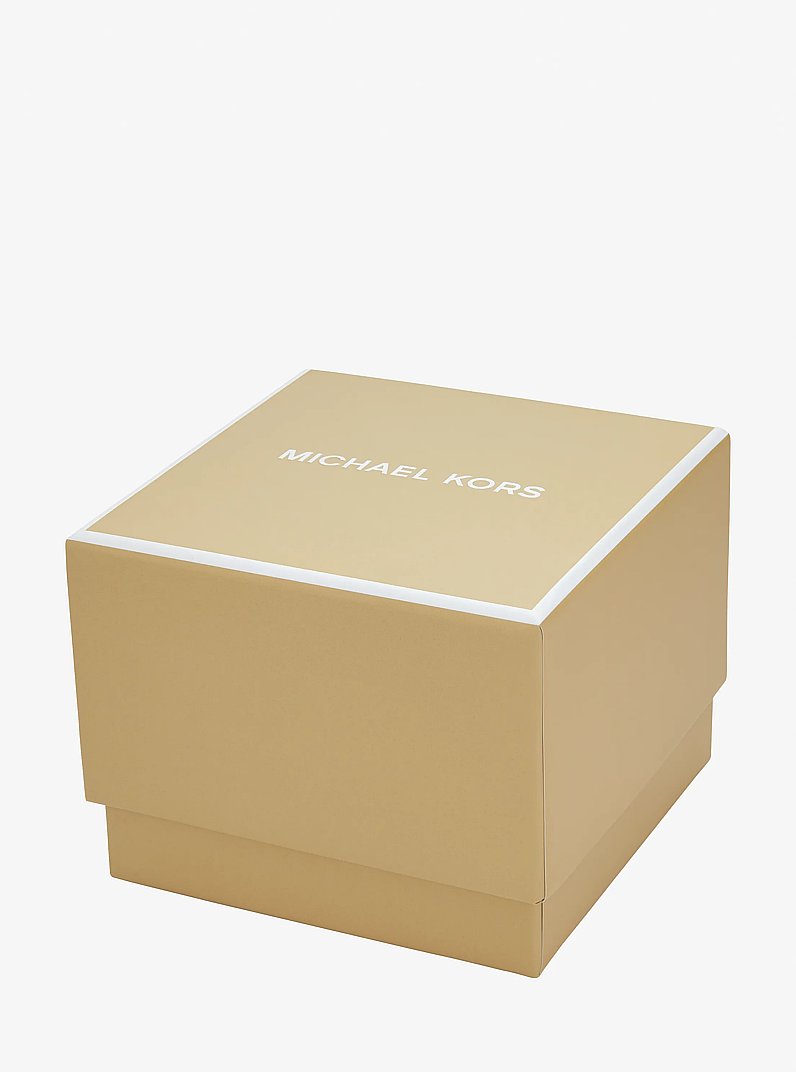 Pav&eacute; Flower Charm Bracelet and Stud Earrings Jewelry Set in GOLD | Michael Kors