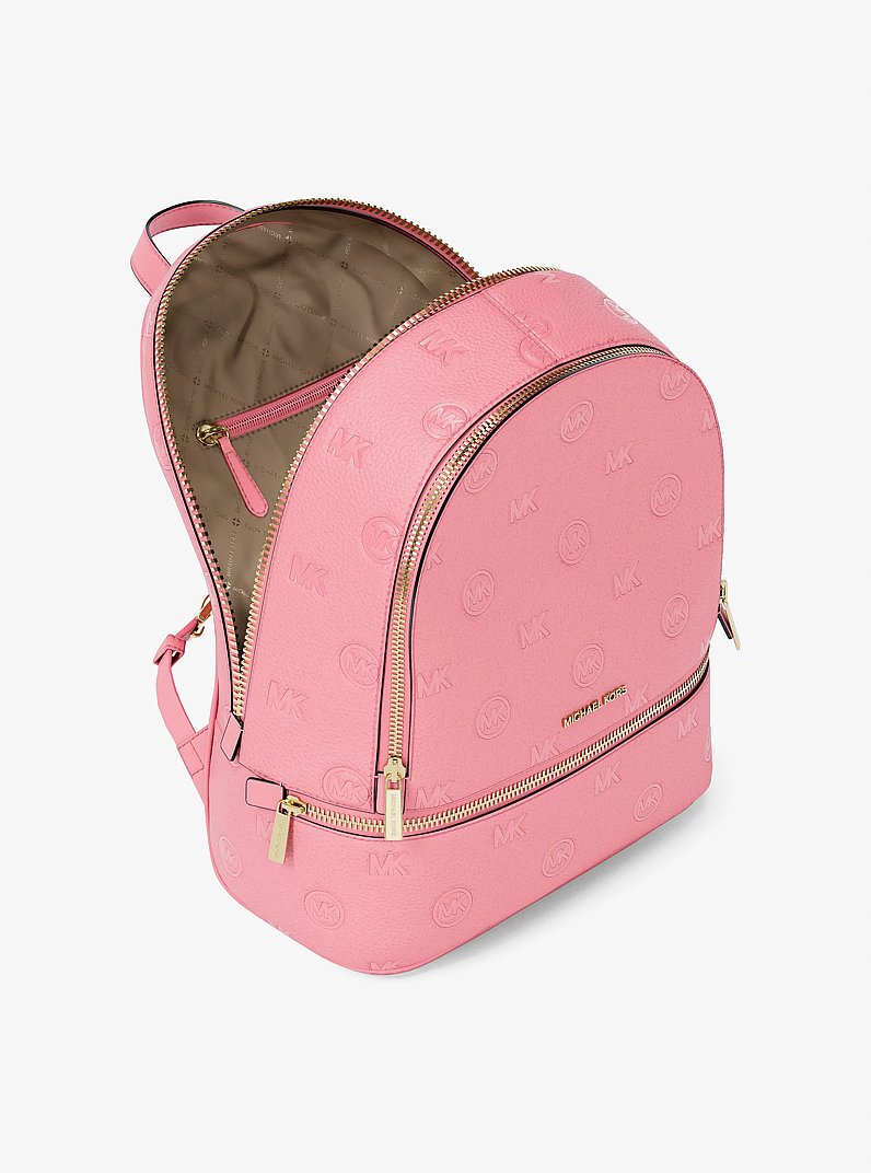 Sac &agrave; dos Rhea de taille moyenne &agrave; logo grav&eacute; in &OElig;ILLET | Michael Kors
