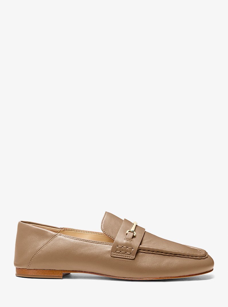 Lena Leather Loafer in HUSK | Michael Kors