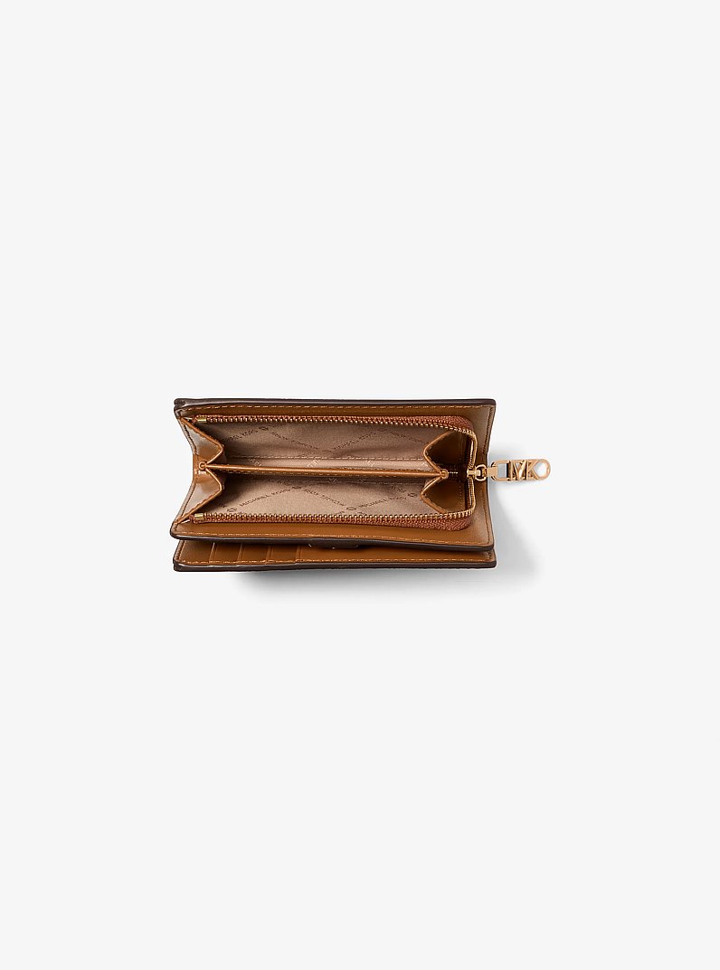 Empire Medium Signature Logo Wallet in VANILLA/ACORN | Michael Kors