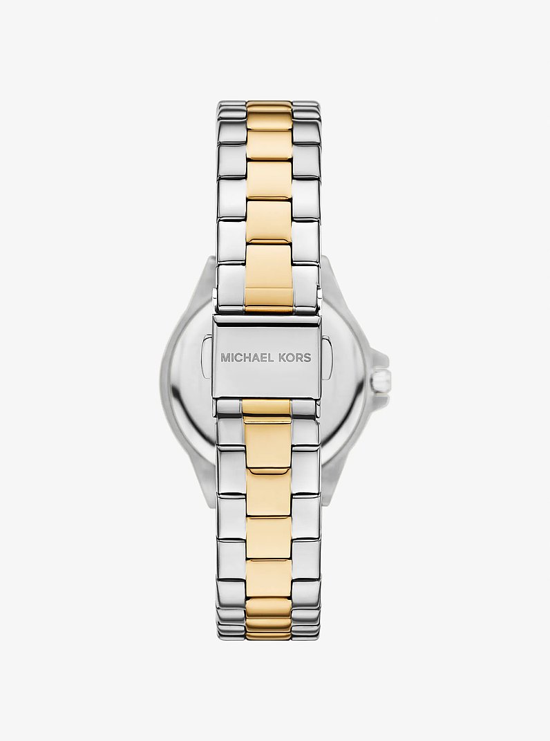 Reloj Lennox mini en dos tonos con pav&eacute; in BITONO | Michael Kors