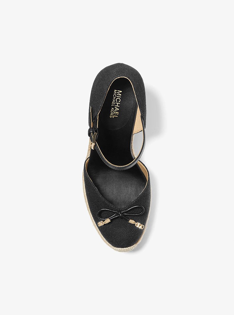 Espadrille Nori en toile &agrave; semelle compens&eacute;e