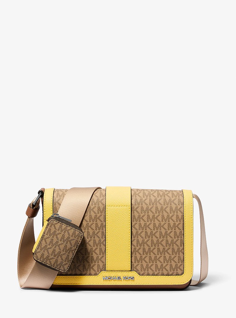 Cooper Color-Block Signature Logo Crossbody Bag with Pouch in DAISY ...