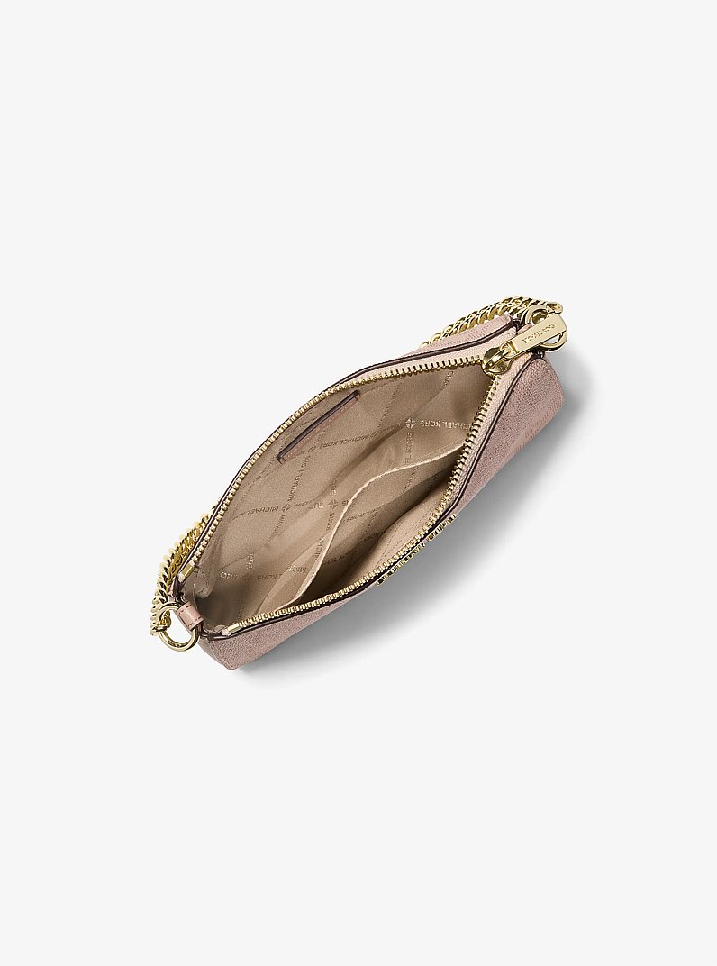 Jet Set Small Signature Logo Chain Pochette in BALLET | Michael Kors