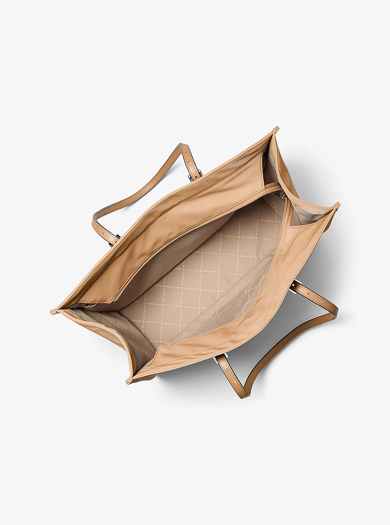 Zadie Large Nylon Tote Bag in PEANUT | Michael Kors