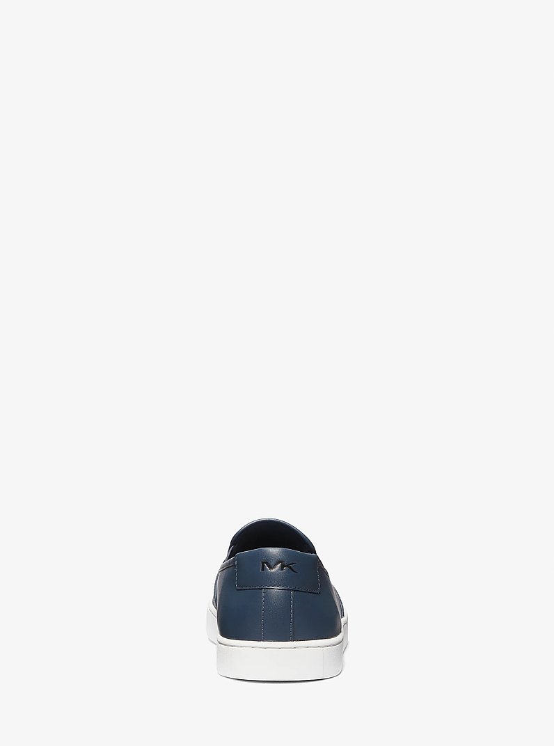 Cal Logo and Leather Slip-On Sneaker in ADMIRAL | Michael Kors