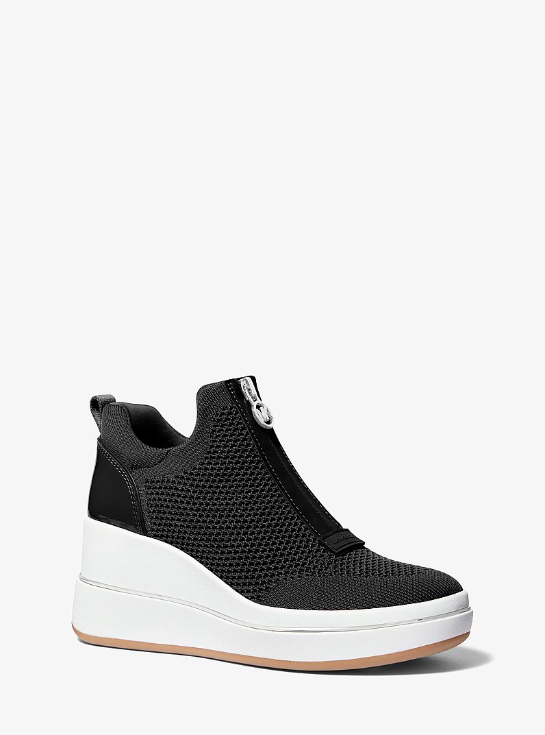 Sneaker Emmy in mesh con zeppa in NERO | Michael Kors