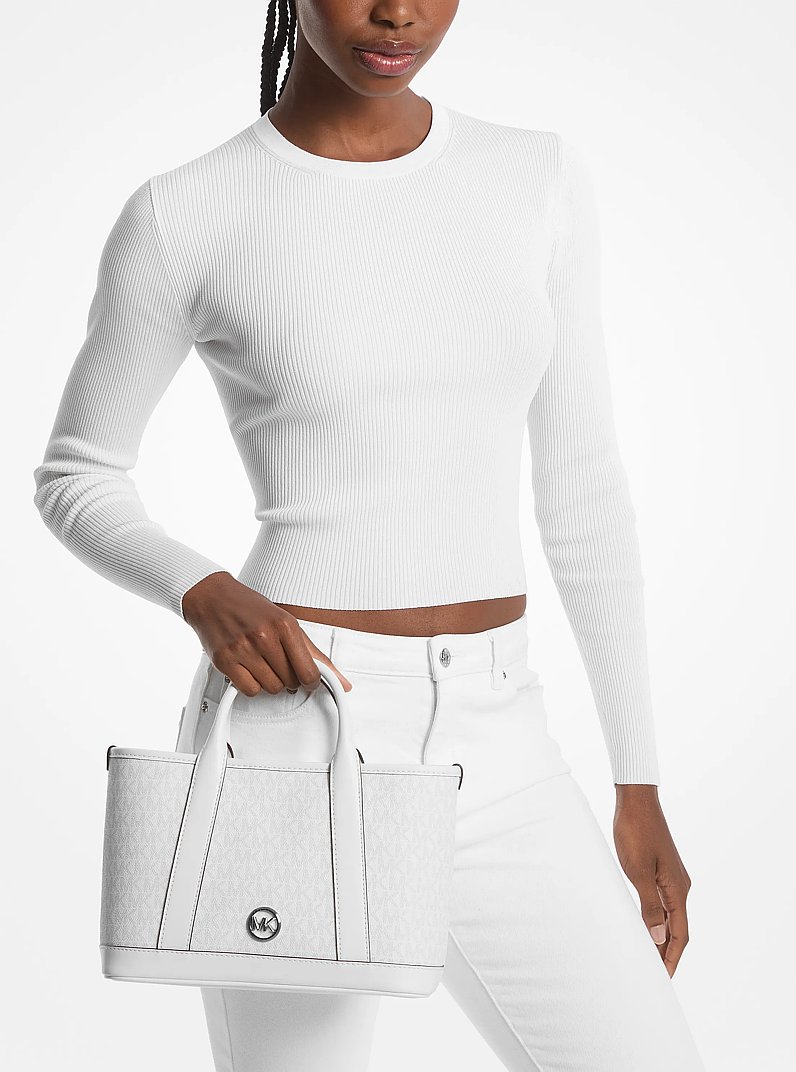 Petit sac &agrave; main Luisa &agrave; logo Signature