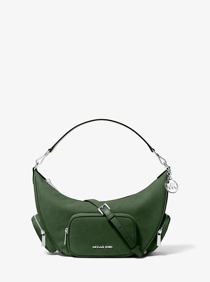 Merritt Medium Convertible Shoulder Bag in AMAZON GREEN | Michael Kors