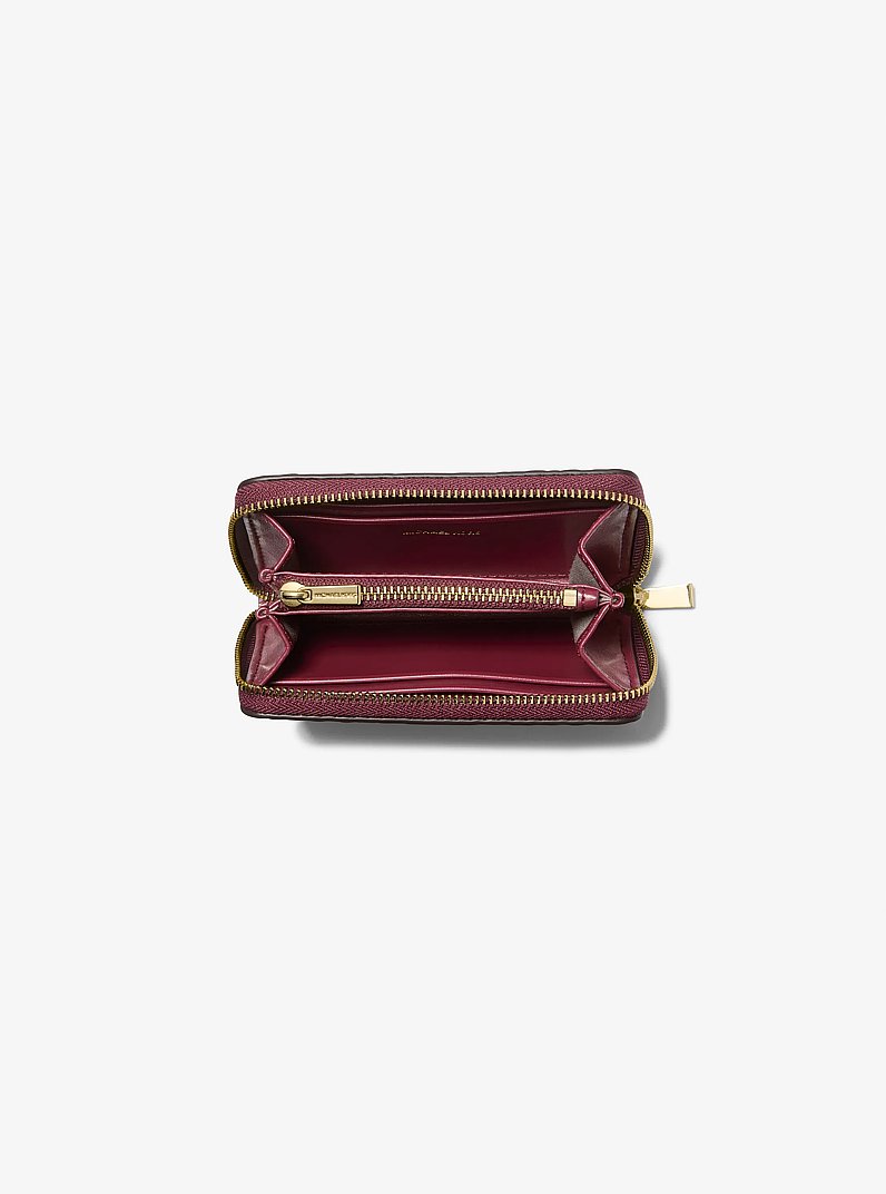 Cartera Jet Set peque&ntilde;a de piel con motivo de serpiente en relieve in MORA | Michael Kors