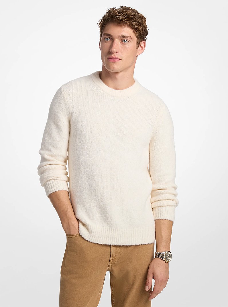 Nylon Blend Sweater in BONE | Michael Kors
