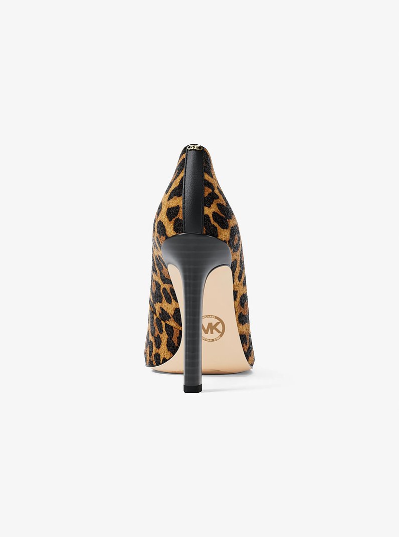 Amara Leopard Print Calf Hair Pump in MARIGOLD | Michael Kors