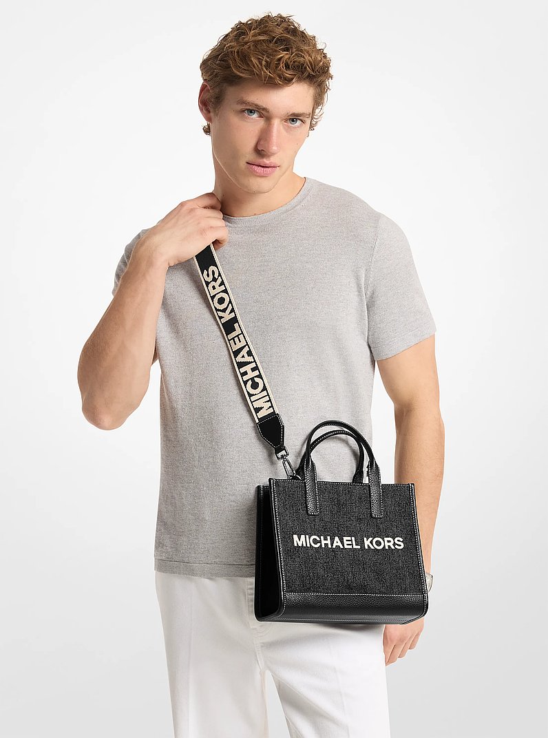 Cooper Denim Convertible Crossbody Bag in BLACK WASH | Michael Kors