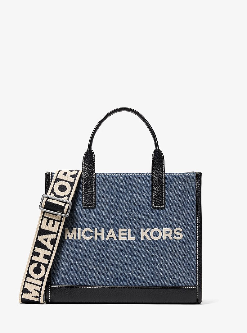 Bandolera convertible Cooper de denim in AZUL VINTAGE OSCURO LAVADO | Michael Kors