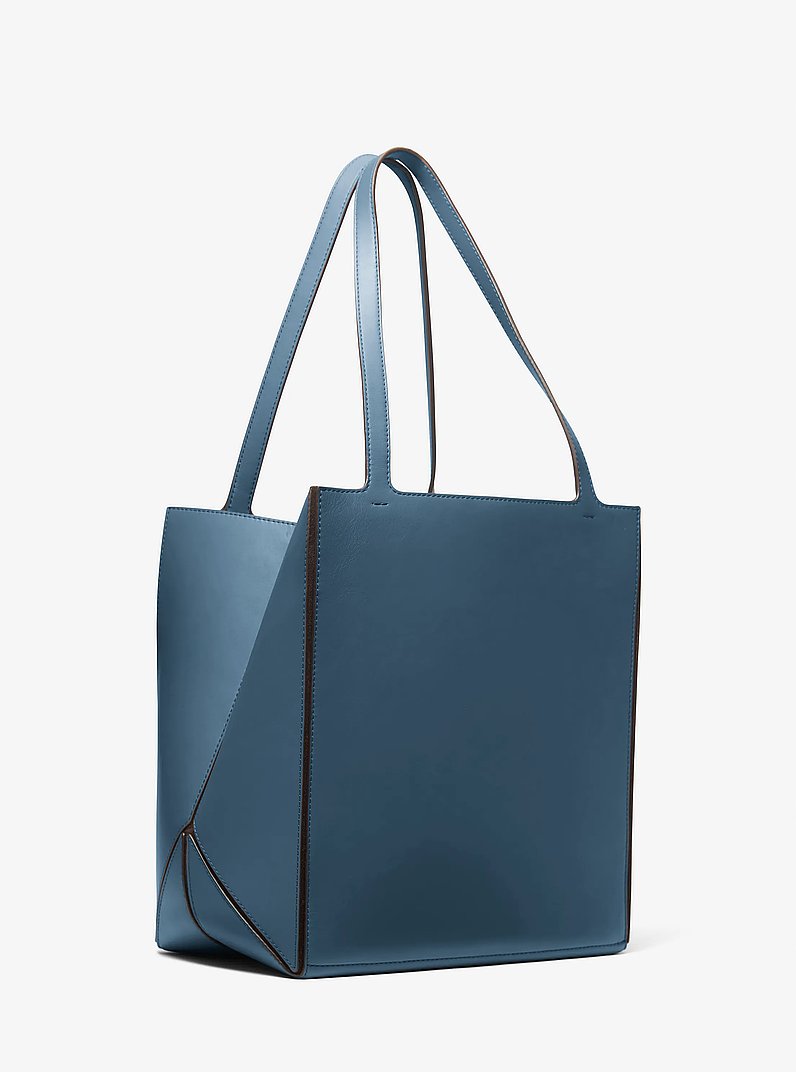 Bolso tote Jordi grande de piel in CHAMBRAY OSCURO | Michael Kors