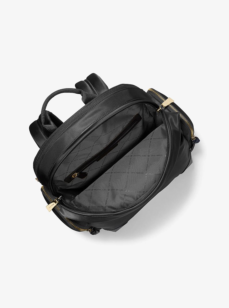Prescott Large Nylon Gabardine Backpack in BLACK | Michael Kors