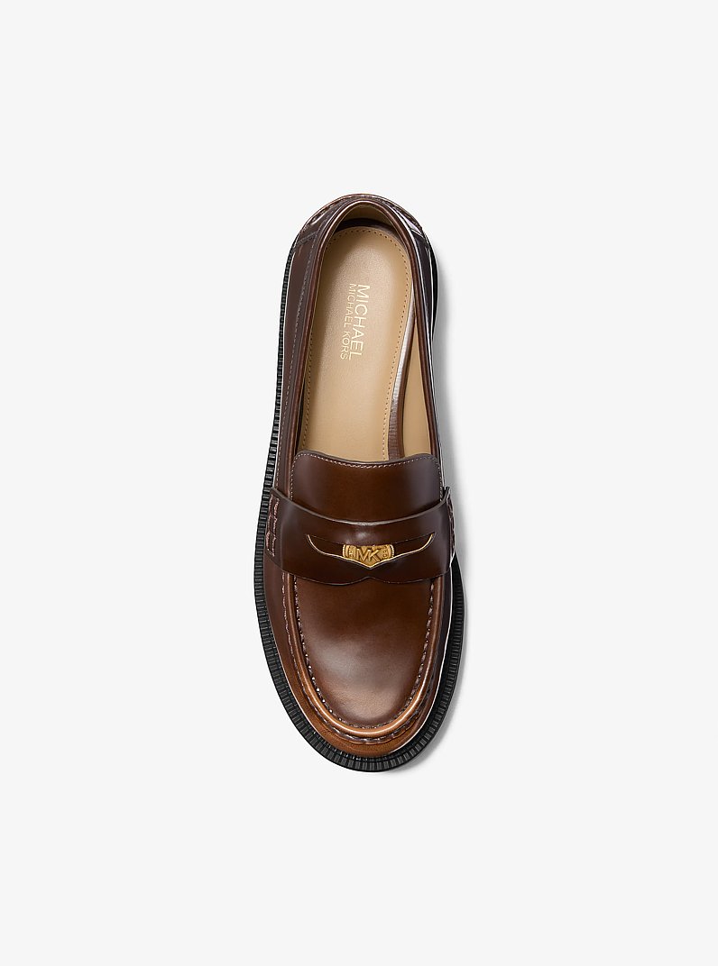 Loafer Eden in pelle brunita