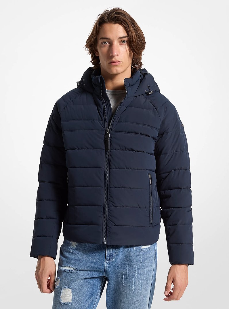 Clarkston Packable Quilted Hooded Jacket in MIDNIGHT | Michael Kors