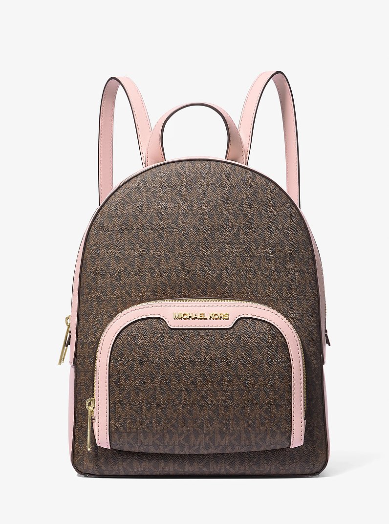 Jaycee Medium Logo Backpack in POWDER BLUSH | Michael Kors