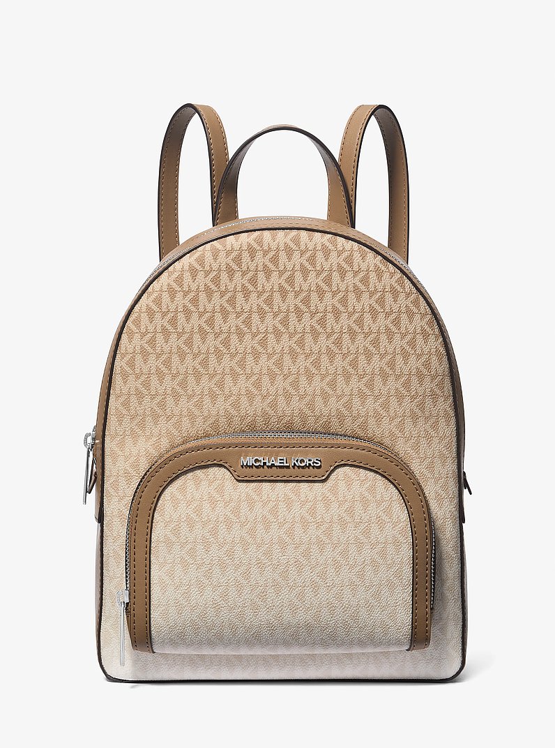 Jaycee Medium Ombr&eacute; Signature Logo Backpack in HUSK | Michael Kors