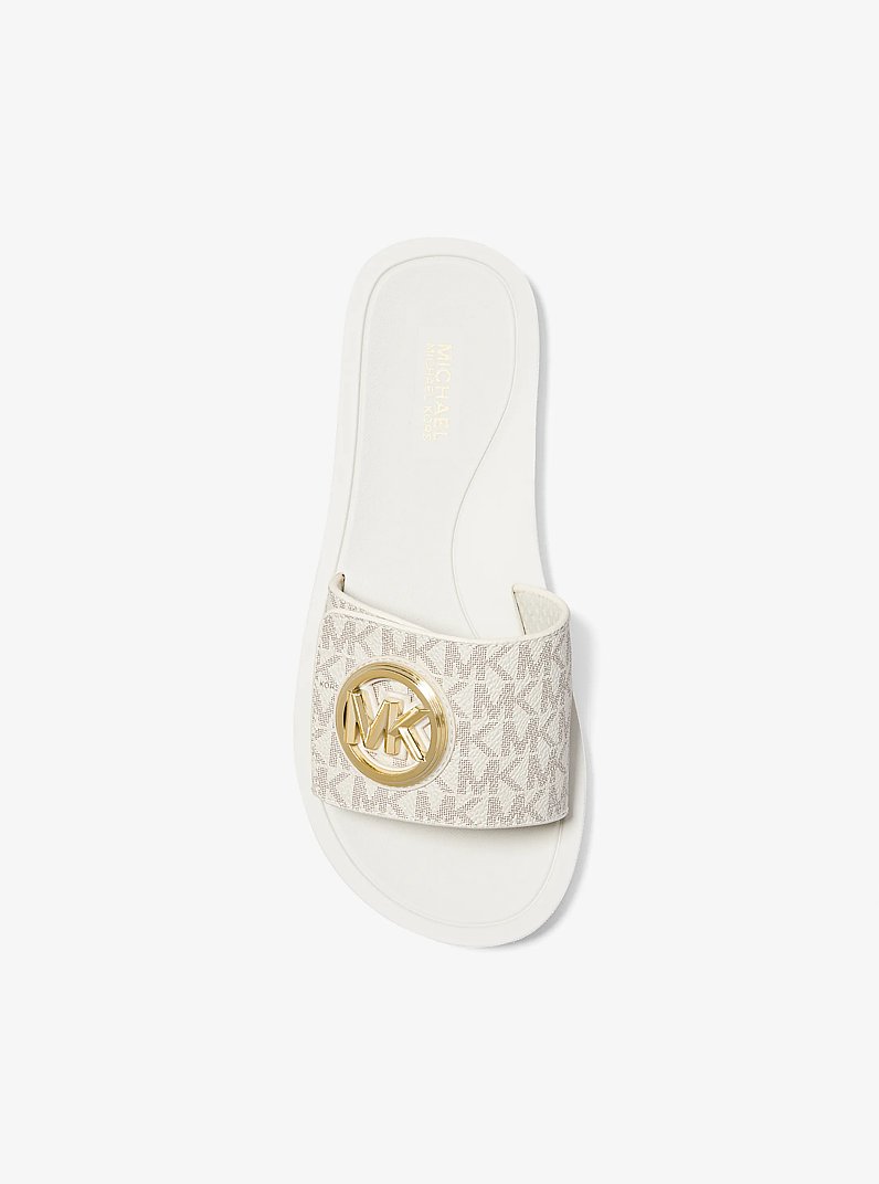 Chancla con logotipo exclusivo in VAINILLA | Michael Kors