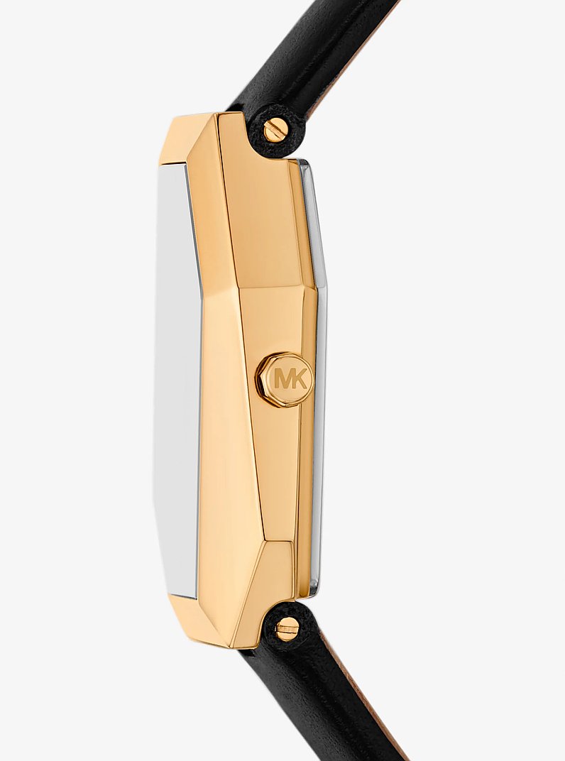 Suri Gold-Tone and Leather Watch in GOLD | Michael Kors