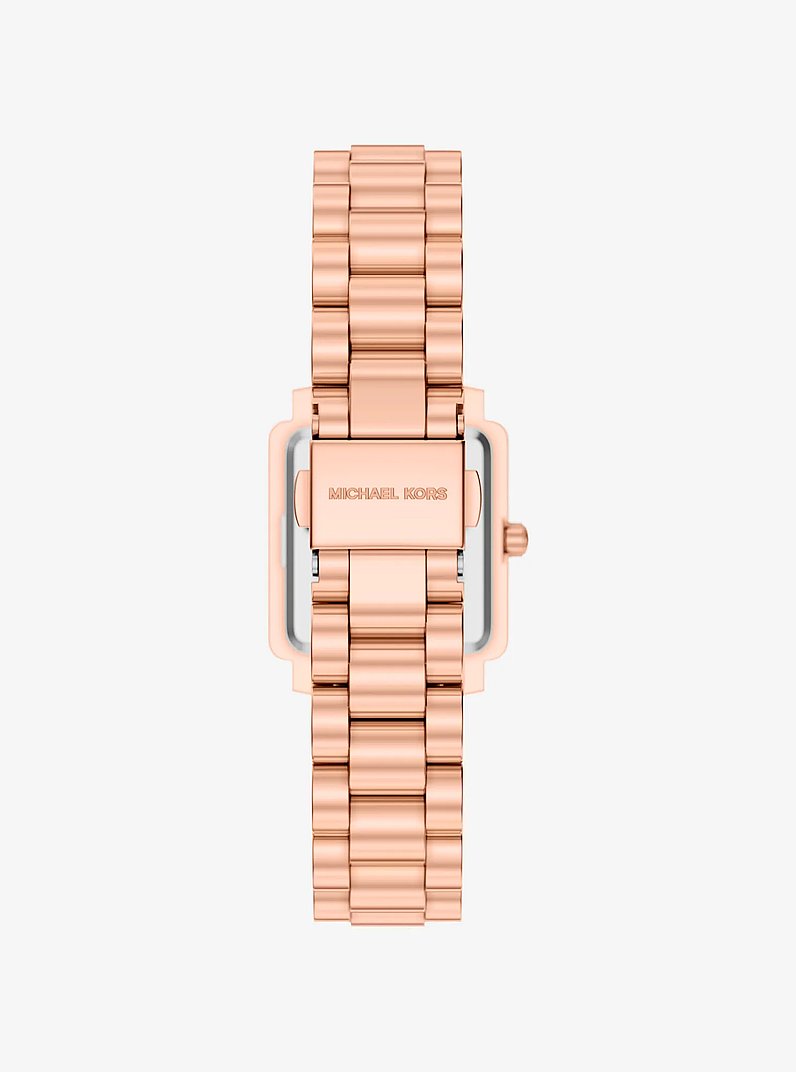 Petite Gwynn Pav&eacute; Rose Gold-Tone Watch in ROSE GOLD | Michael Kors
