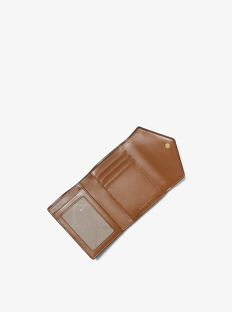 Carmen Medium Saffiano Leather Tri-Fold Envelope Wallet