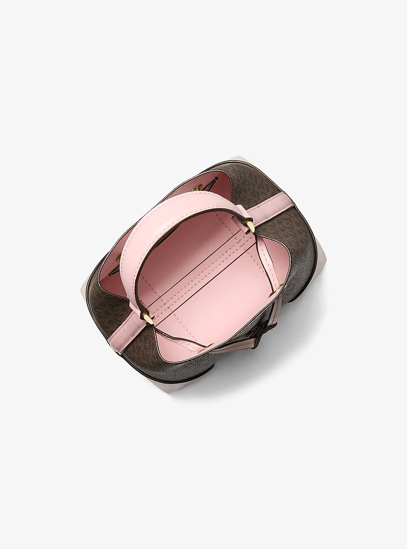 Petit sac seau Mercer &agrave; logo in ROSE POUDR&Eacute; | Michael Kors
