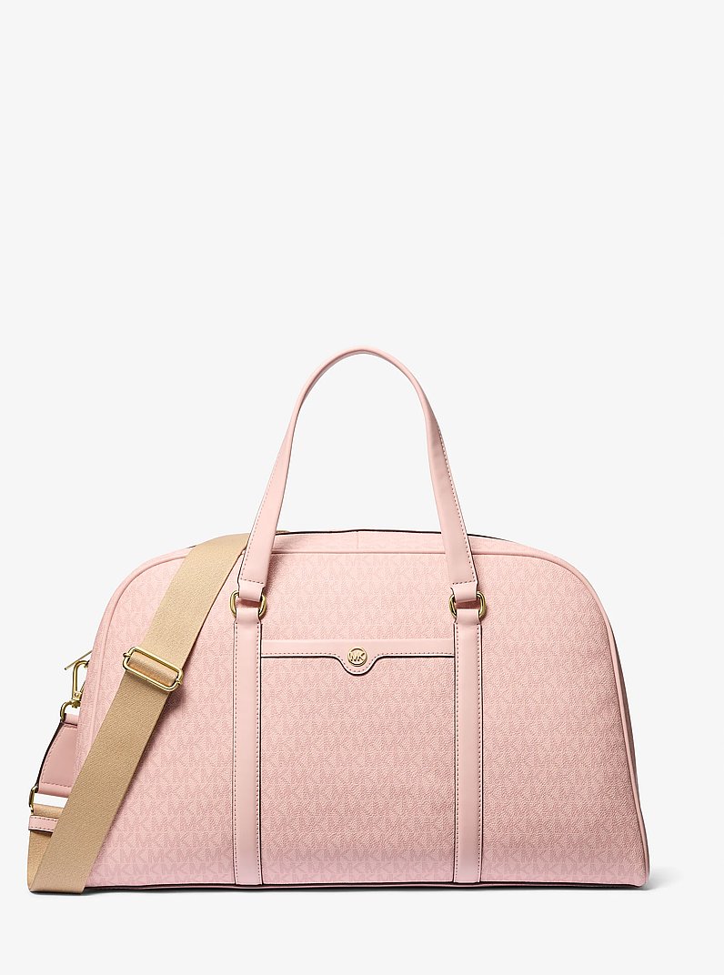 Jet Set Travel Extra-Large Signature Logo Weekender Bag in POWDER BLUSH | Michael Kors