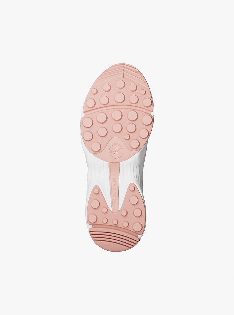 Katrina Mixed-Media Trainer in POWDER BLUSH | Michael Kors