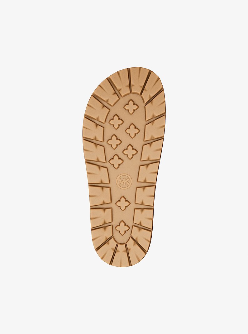Holland Polka Dot Signature Logo Sandal in BROWN | Michael Kors