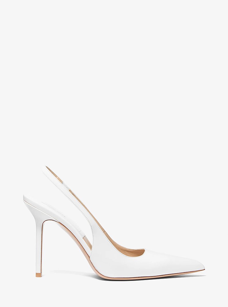 Zapato destalonado Reece de piel in BLANCO INTENSO | Michael Kors