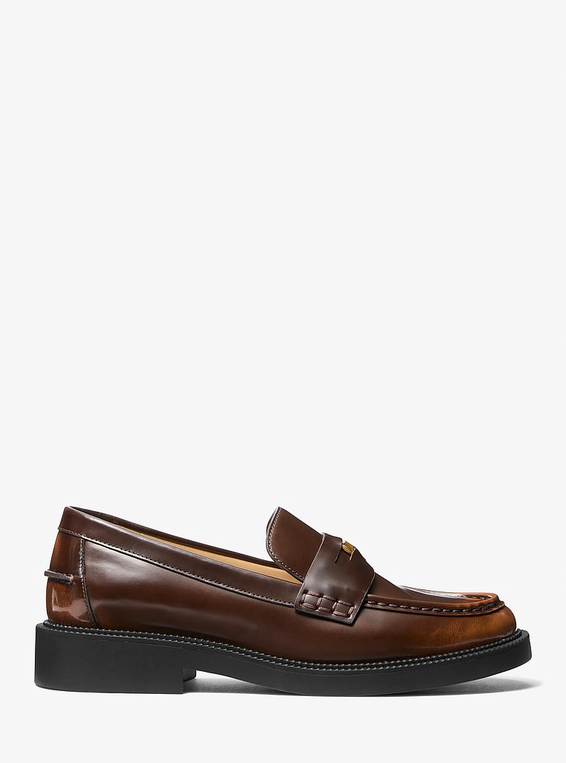 Loafer Eden in pelle brunita