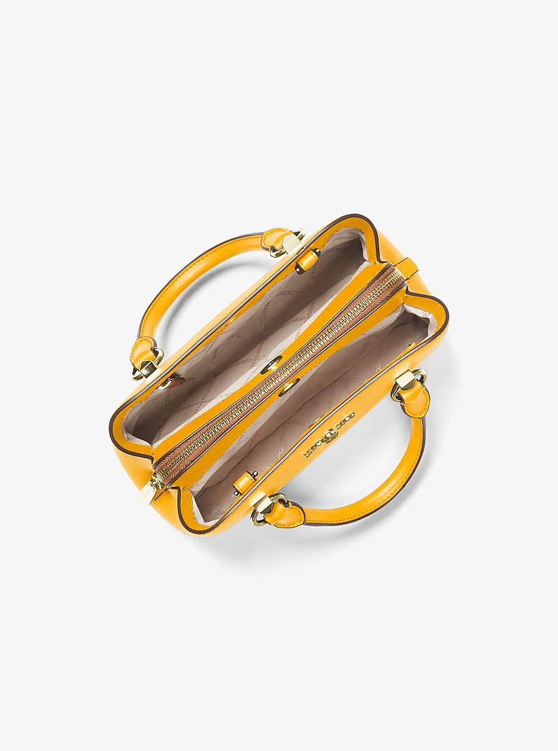 Edith Small Saffiano Leather Satchel