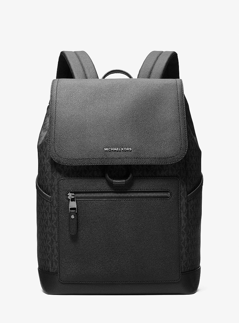 Sac &agrave; dos Hudson &agrave; logo Signature in NOIR | Michael Kors