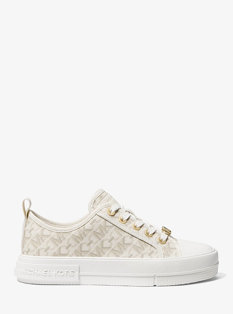 Evy Empire Signature Logo Sneaker in VANILLA | Michael Kors