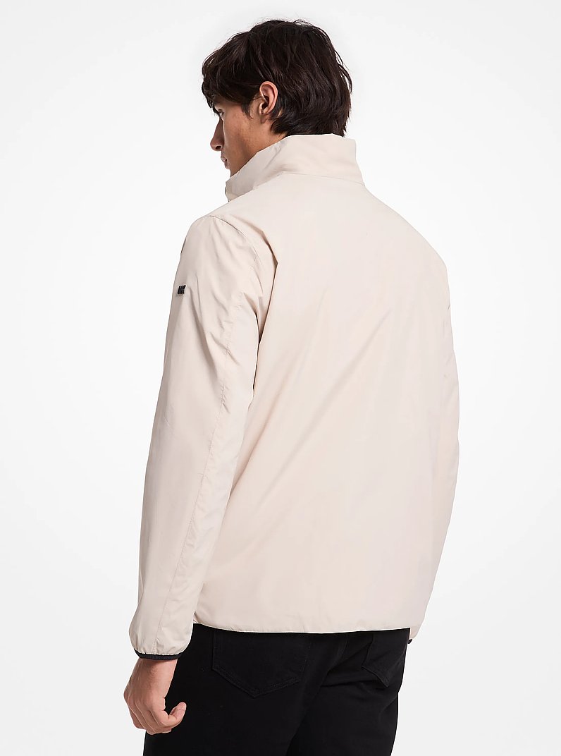 Water-Resistant Windbreaker Jacket in DUNE | Michael Kors