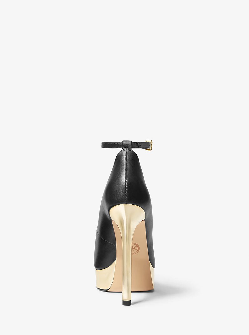 Plateau-Pumps Xenia aus Leder