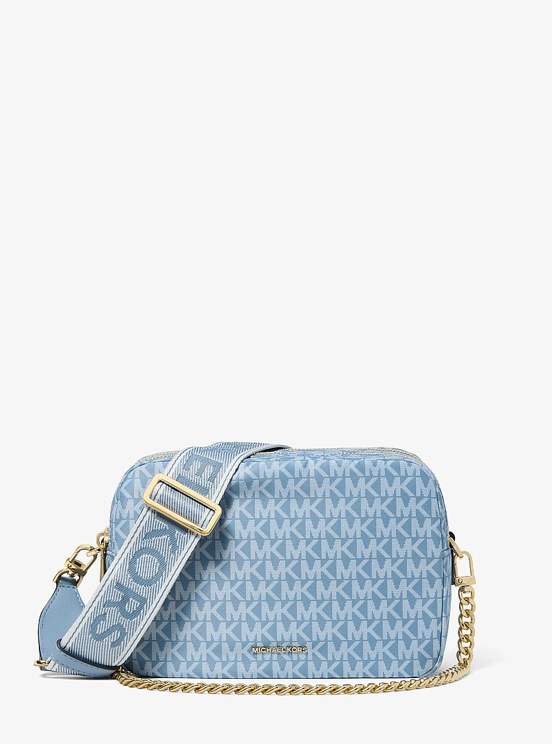 Bryant Medium Signature Logo Camera Crossbody Bag in CHAMBRAY | Michael Kors