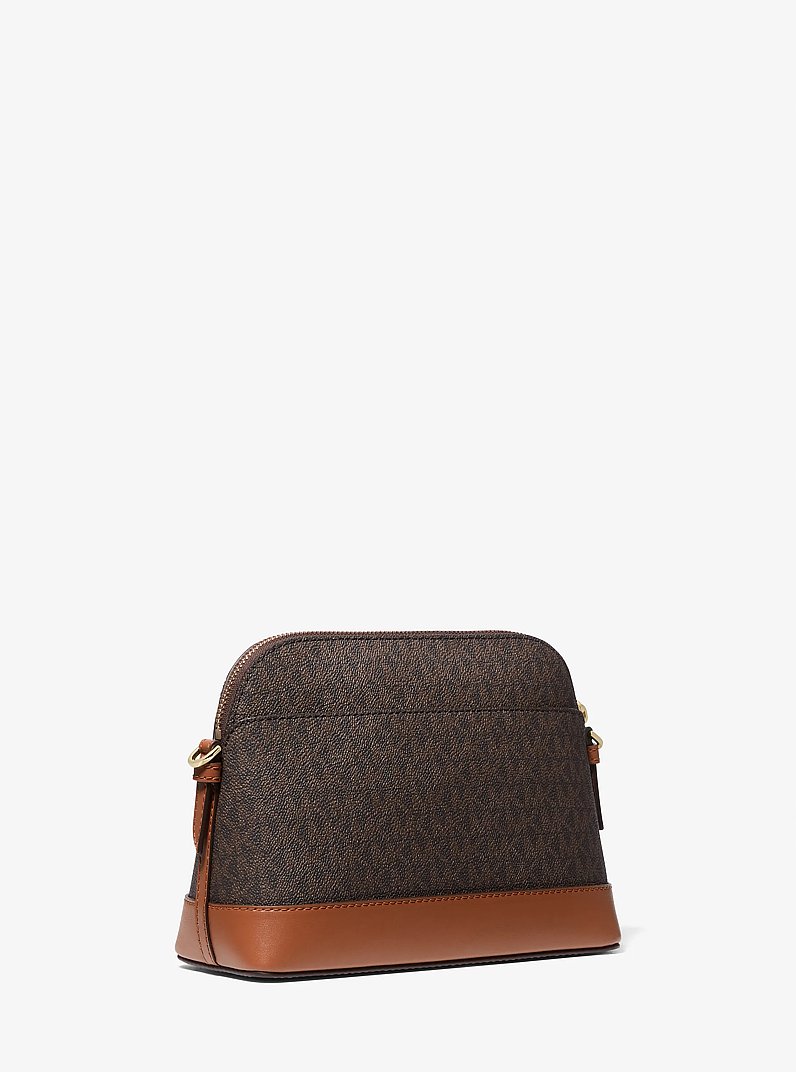 Large Logo Dome Crossbody Bag in BRN/ACORN | Michael Kors