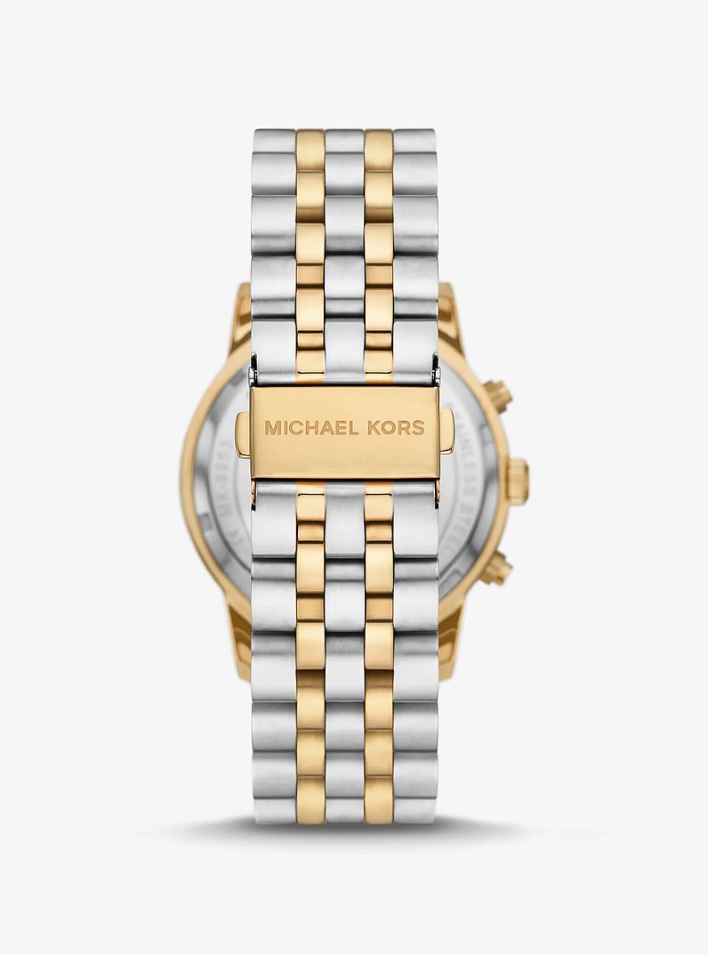 Reloj Hutton oversize en dos tonos in BITONO | Michael Kors