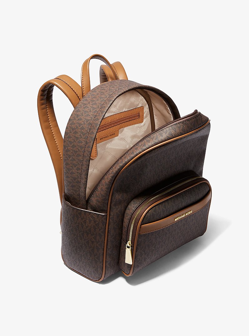 Bex Medium Signature Logo Backpack in BRN/ACORN | Michael Kors