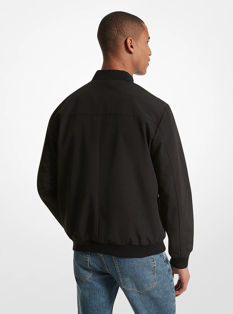 Dublin Water-Resistant Bomber Jacket in BLACK | Michael Kors