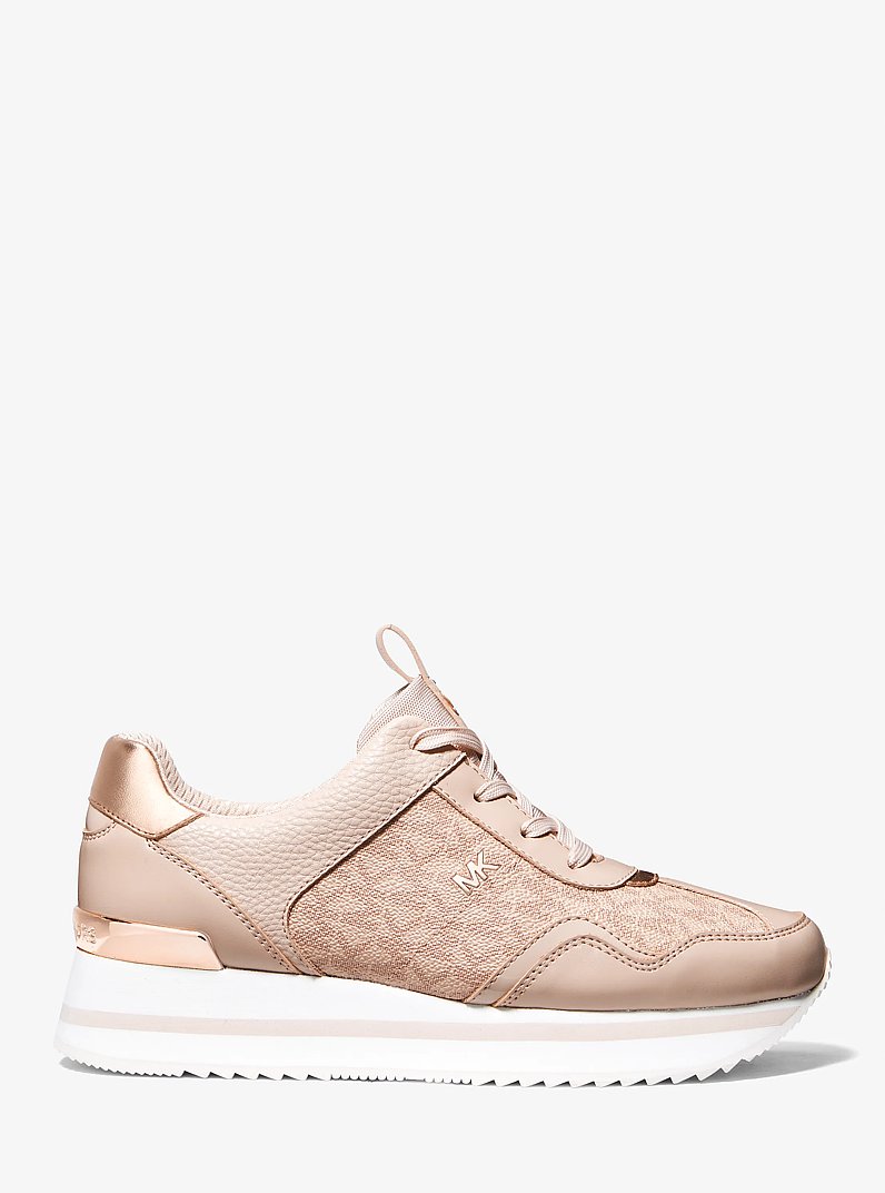 Raina Signature Logo Platform Trainer in BALLET | Michael Kors