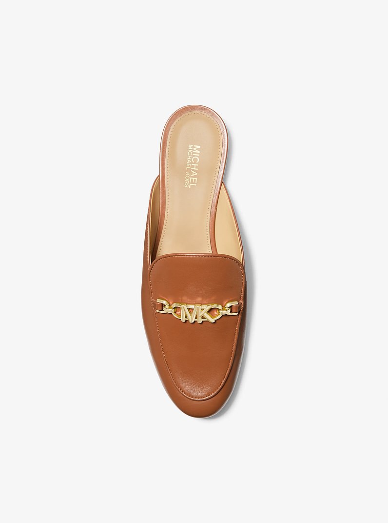 Tiffanie Leather Mule in LUGGAGE | Michael Kors