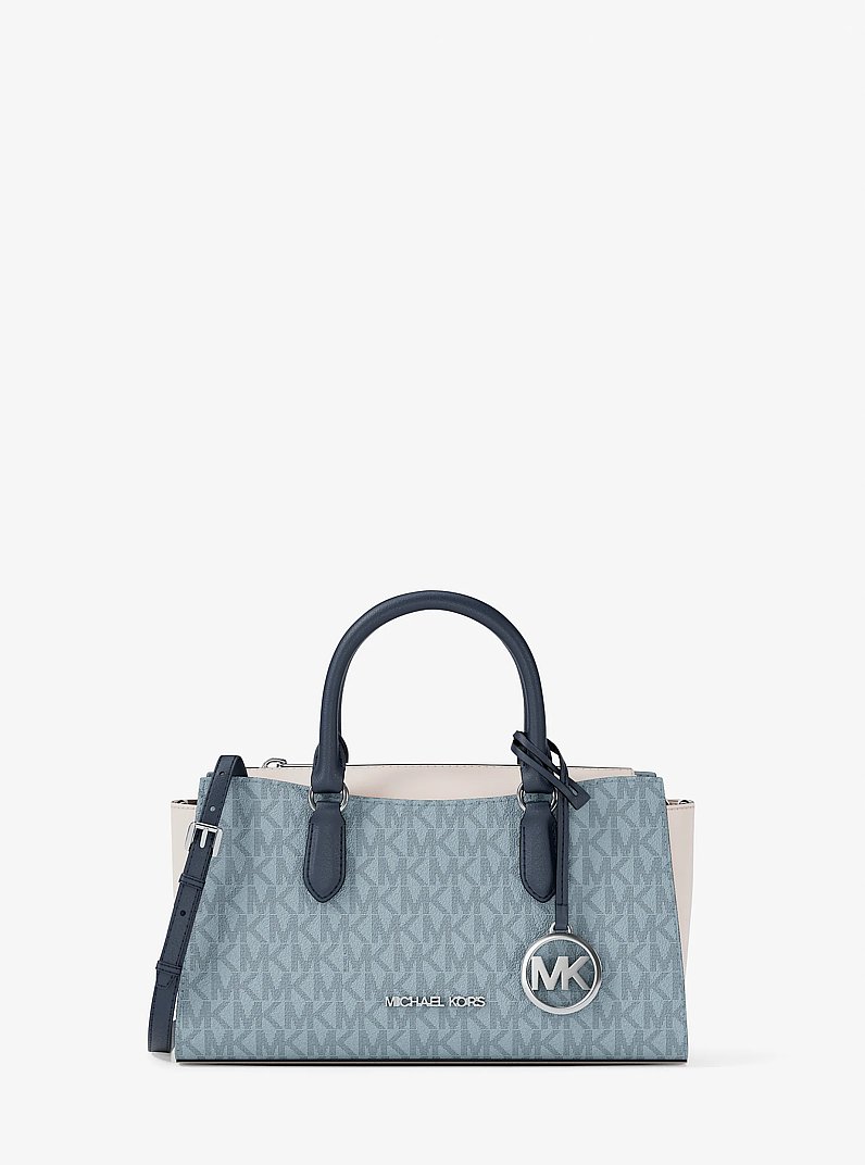 Arden Small Color-Block Signature Logo Messenger Bag in PL OCN MLTI | Michael Kors