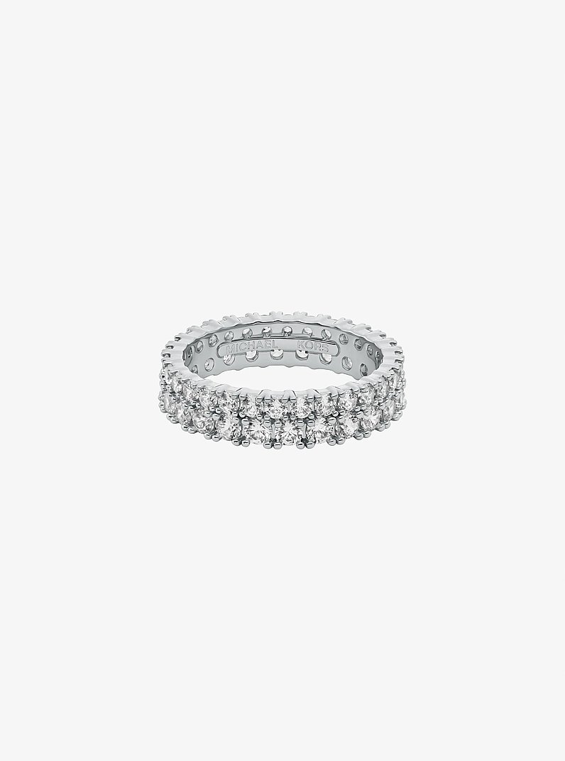 Double Pav&eacute; Ring in SILVER | Michael Kors